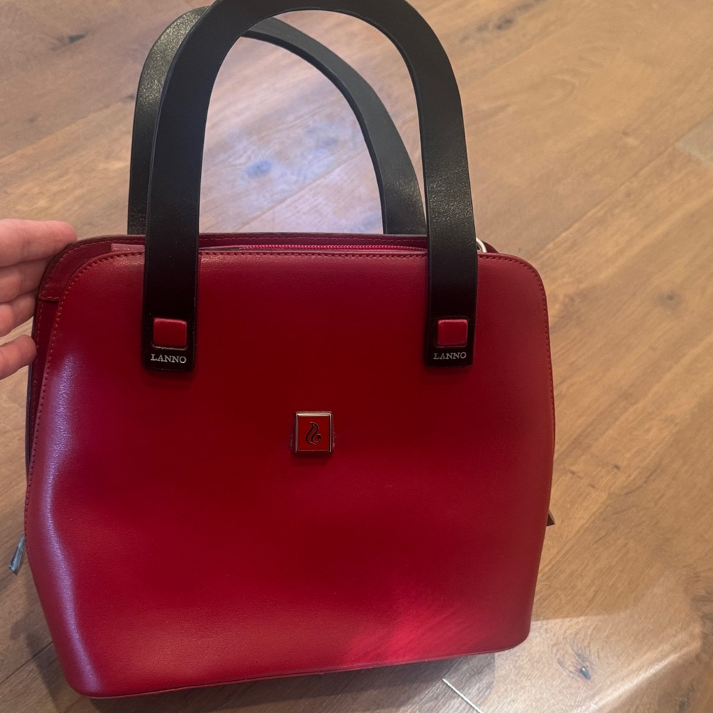 Red and Black Women's Satchel